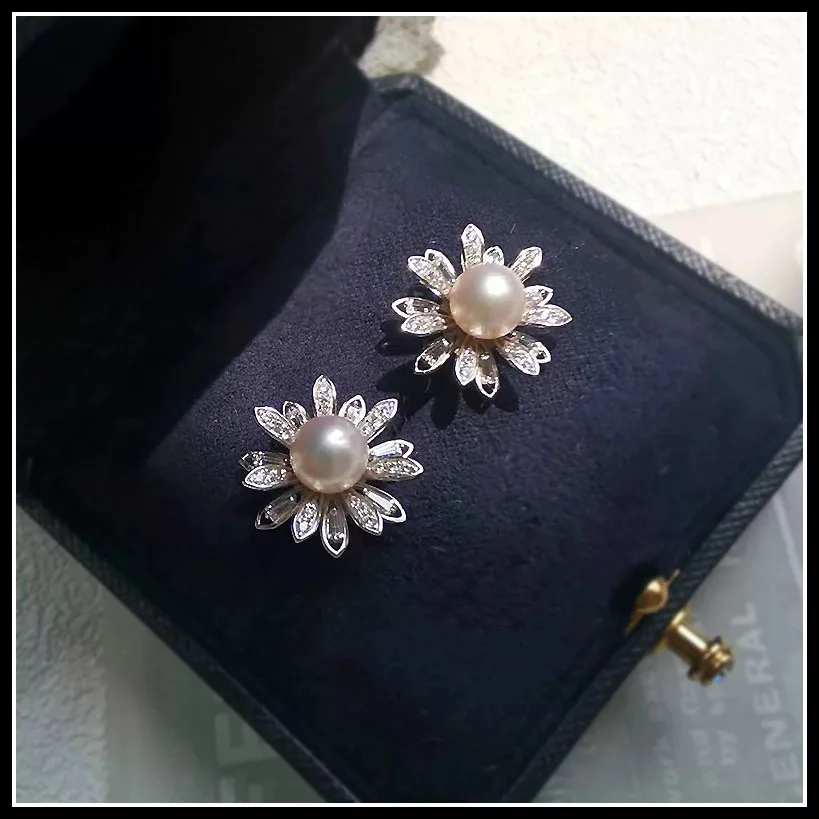 铜合金合成锆石耳饰 气质轻奢时尚百搭简约经典设计师镶嵌273