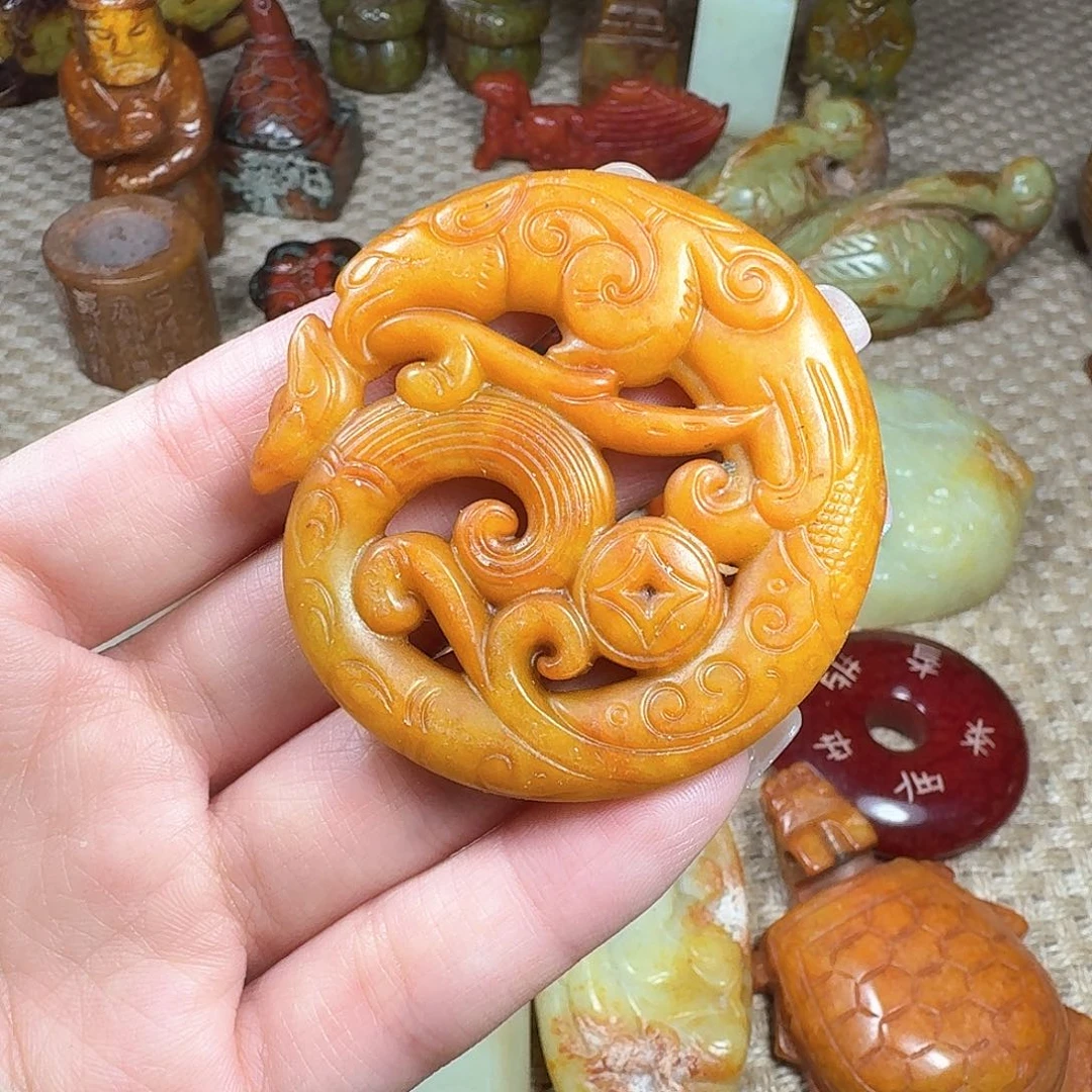 白玉菩提手串挂件