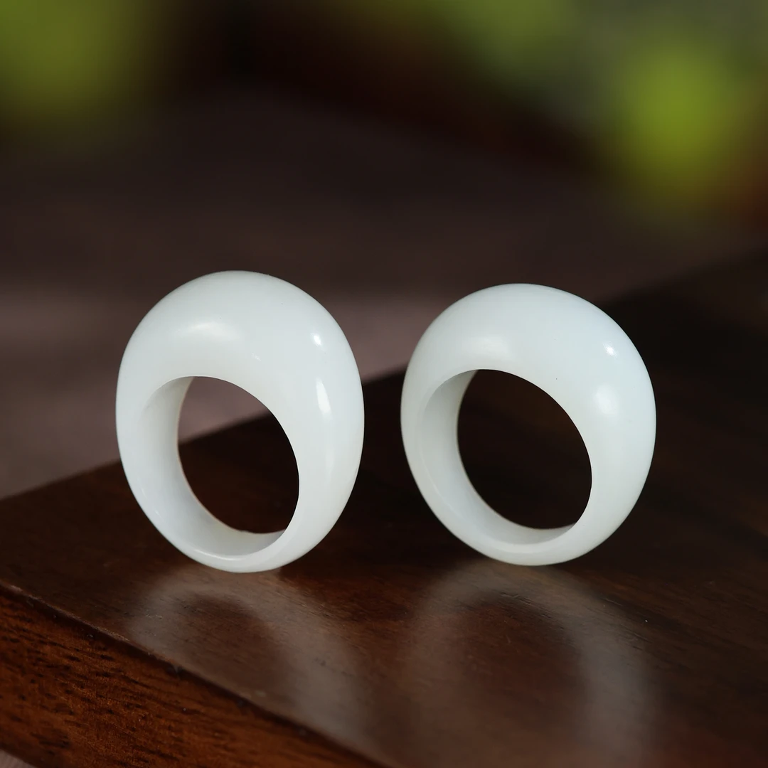 月下/白玉馒头戒（多样性发其一）