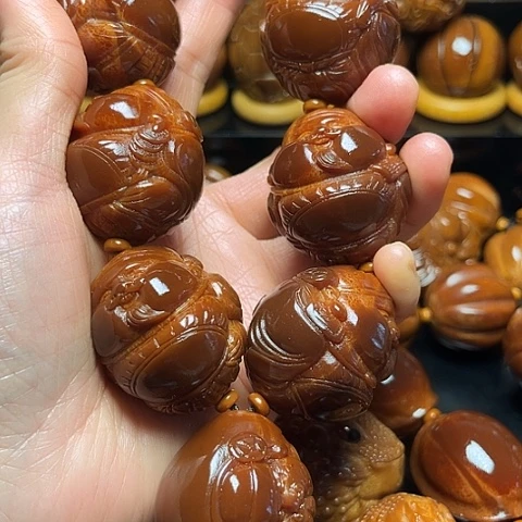 帅***诺手串/手链橄榄核嘟嘟财神