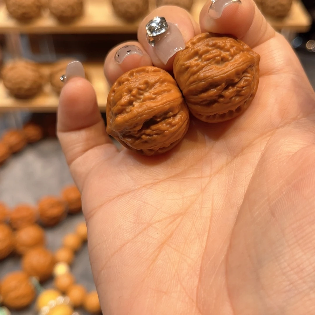 文玩核桃把件小南瓜墩八棱