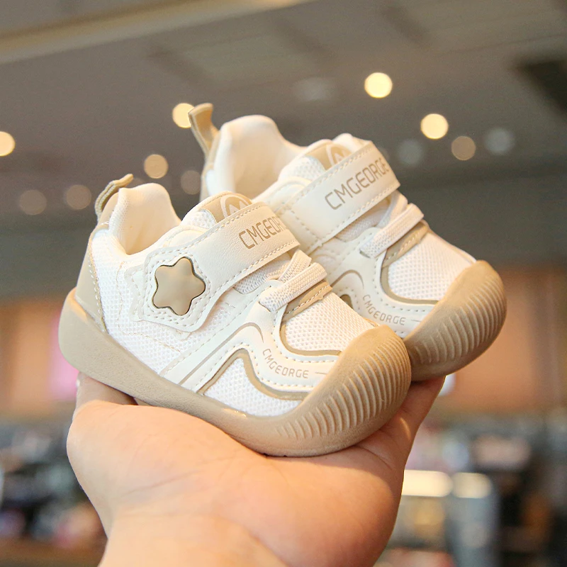 春季新款0-2岁男女宝宝软底防磨学步鞋护脚防滑男宝宝学步稳稳鞋