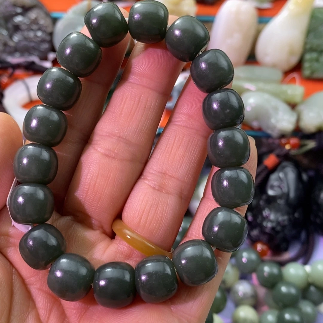 和田玉未镶嵌手链