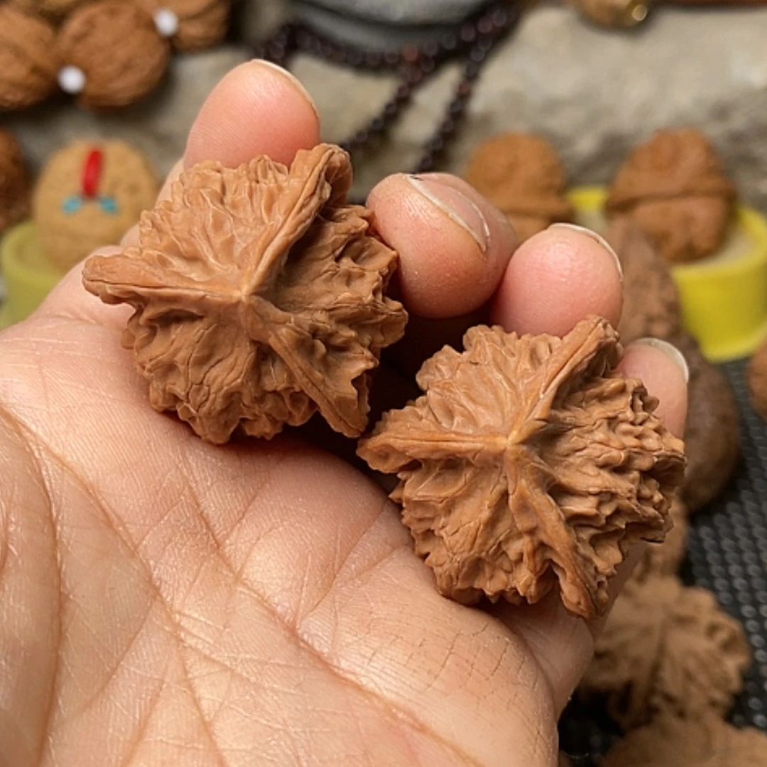 【闪购商品】把件文玩核桃盘山三棱正奔34