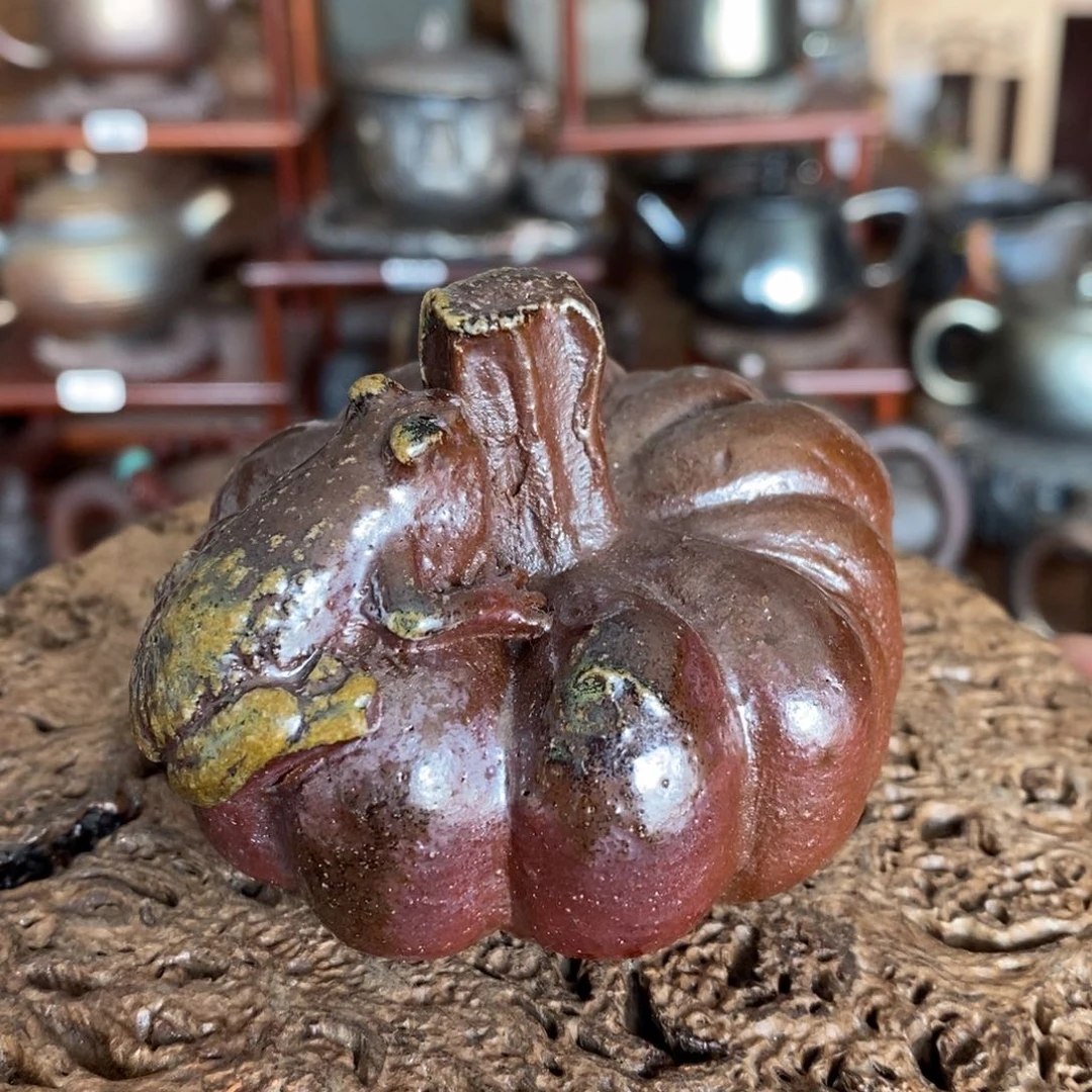 龙窑柴烧茶宠呱呱来财