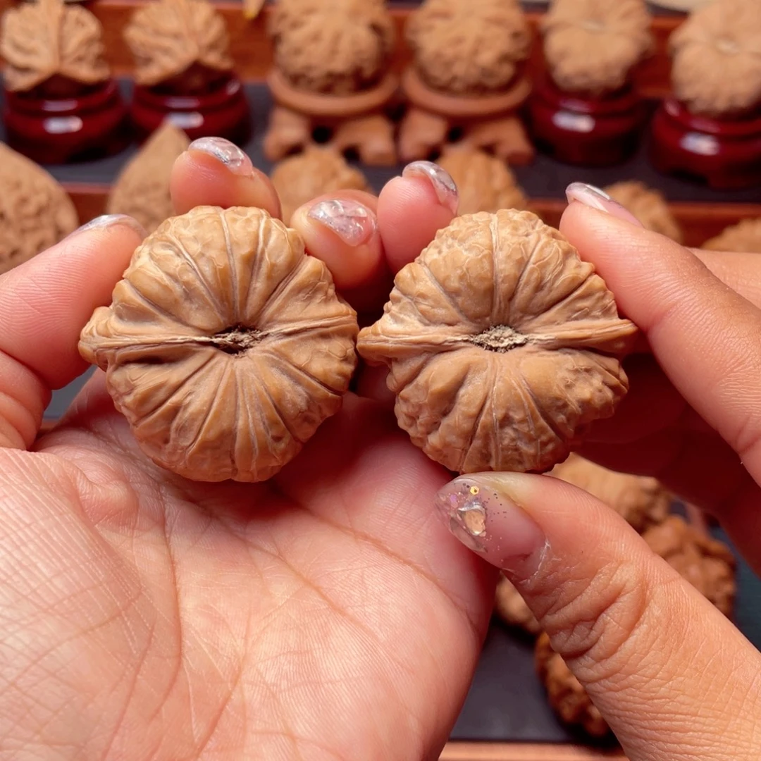 文玩核桃把件货头南瓜墩40