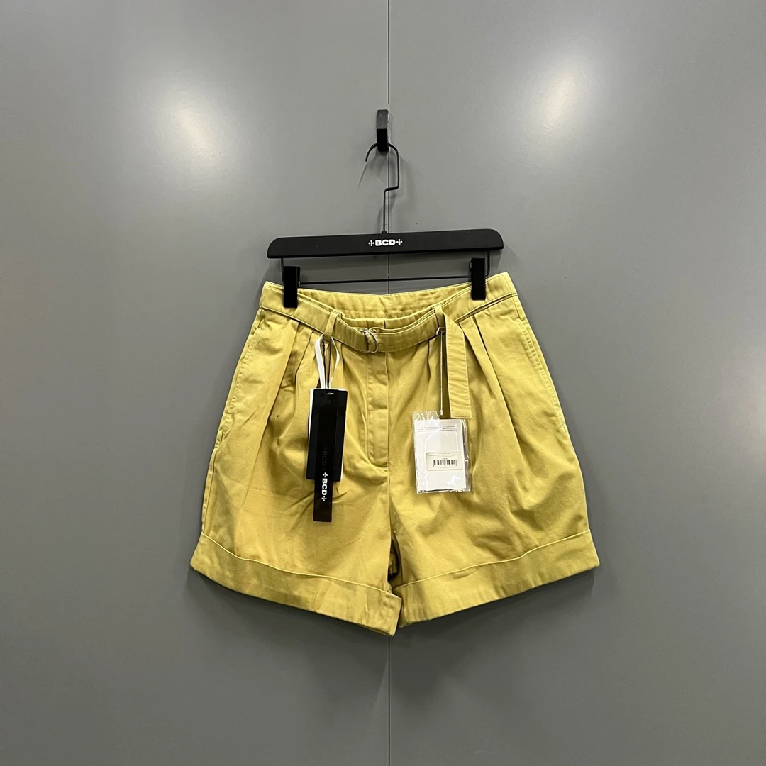 95新 maje c616 Acne Studios 黄色腰带短裤 40码 009522