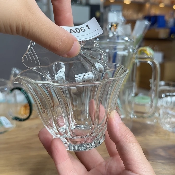 61高硼硅玻璃杯百菜盖碗