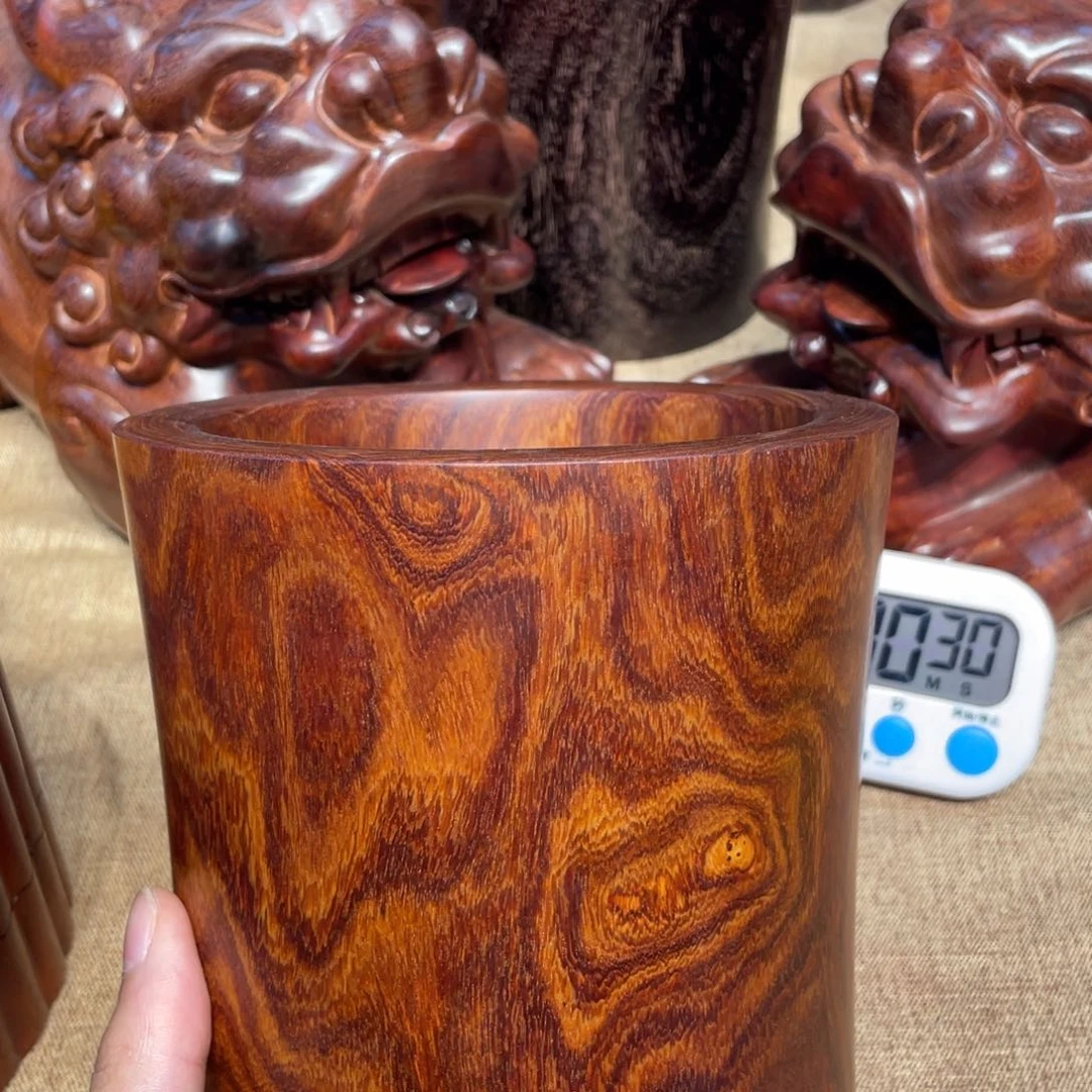 木何*海南黄花梨笔筒