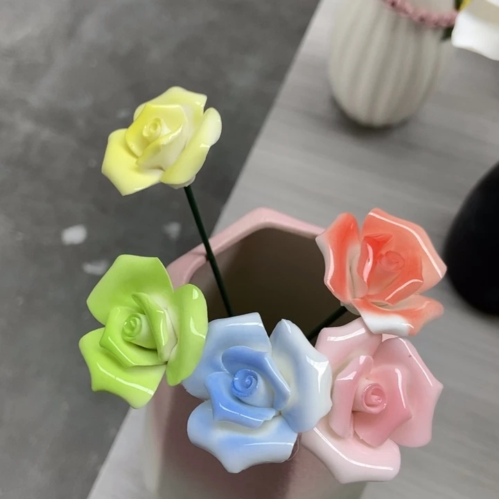 陶瓷手工制作陶瓷花