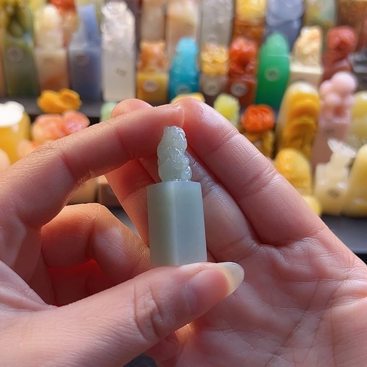 云南石印石手工定制1.2厘米，老虎，包刻字