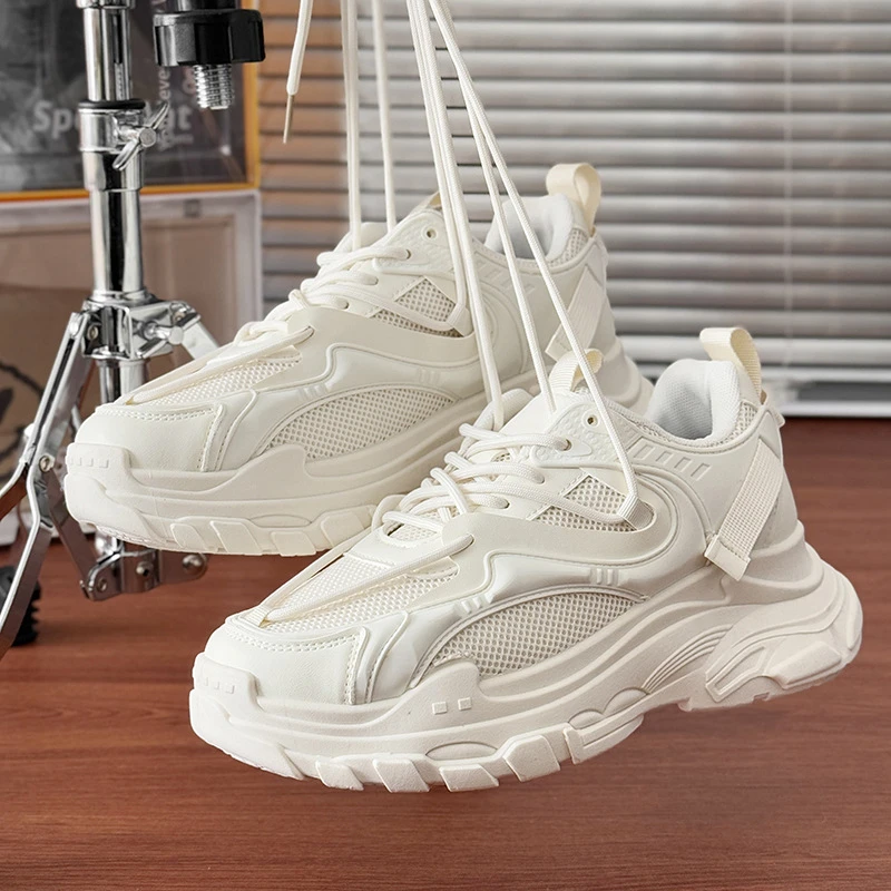 2025新款休闲运动鞋男透气潮牌老爹鞋小白鞋潮流男鞋