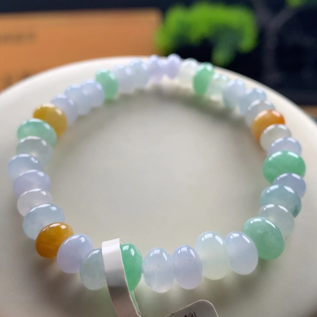 翡翠未镶嵌手链卡6～8