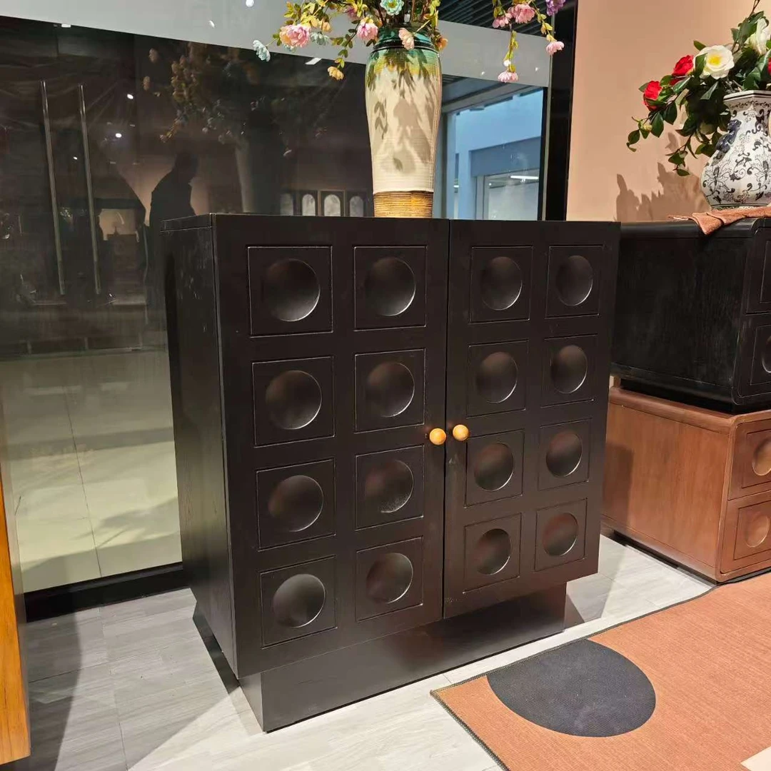 简约美式法式餐边柜柜子新中式四斗柜客厅书柜