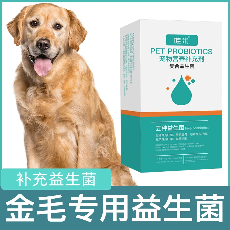 金毛专用益生菌粉用狗狗小幼犬成犬肠胃宝肠道消化宝宠物益生菌