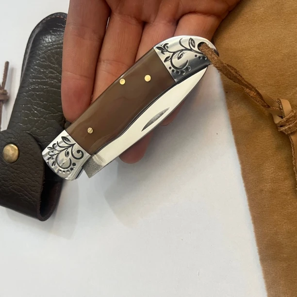 新疆包邮民族风格精美手工镜面手把肉刀水果刀户外家用