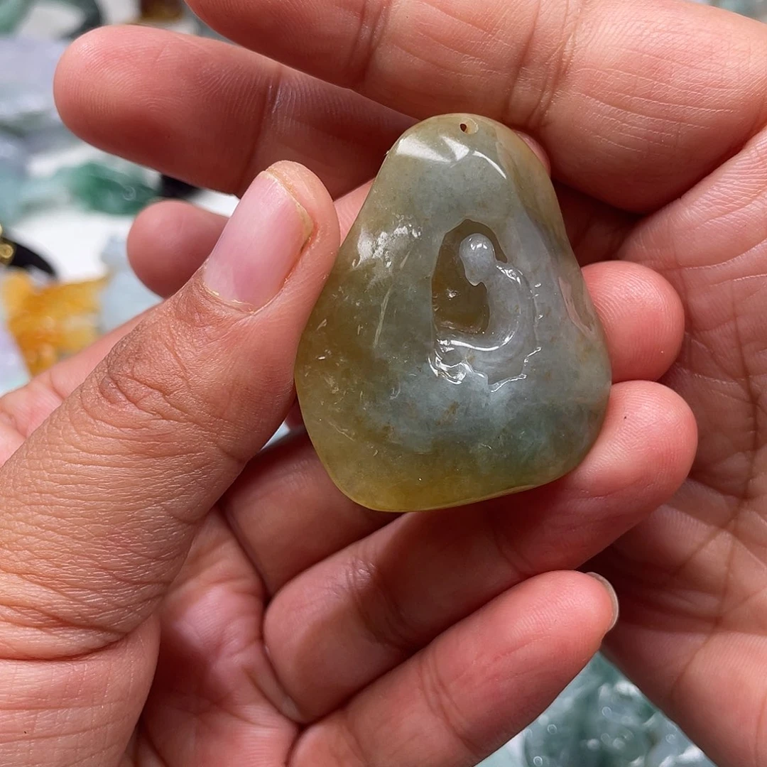 颈饰未镶嵌翡翠翡玉缘翡翠