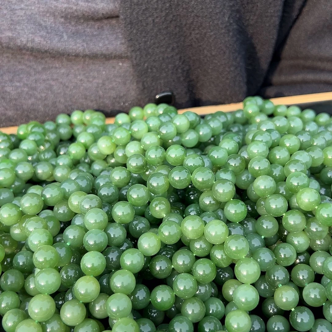 和田玉（碧玉）老坑猫眼手串精品高货多样性发货拍一发一未镶嵌