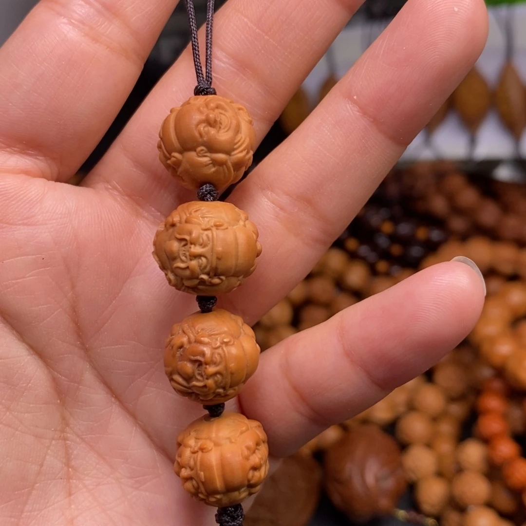 深***秋菩提籽类橄榄猴头核桃雕刻手串手链项链