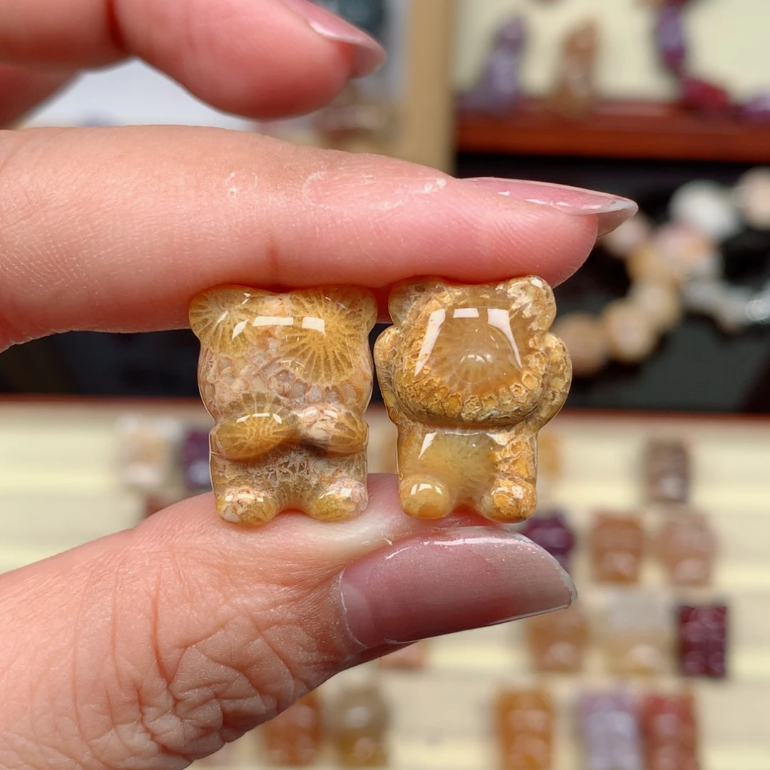 硅化玉珊瑚玉未镶嵌