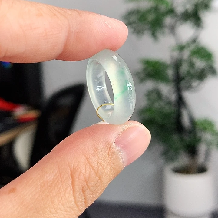 翡翠未镶嵌戒指8号