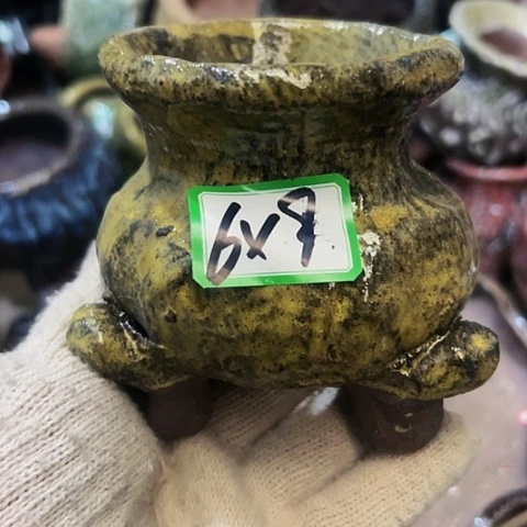 红陶粗陶花盆手工