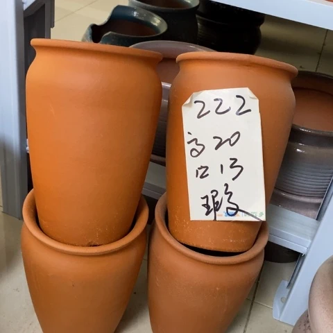 粗陶红陶绿植花盆222
