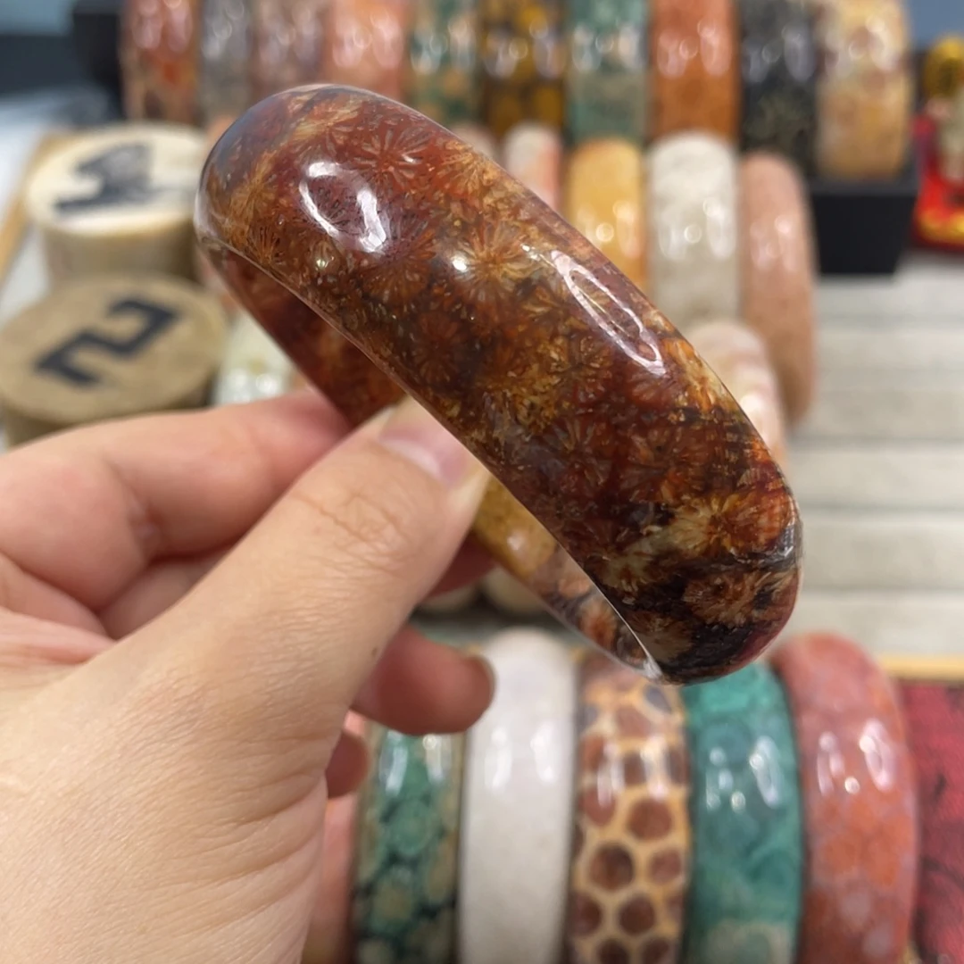 银S925镀金镶嵌手镯硅化玉