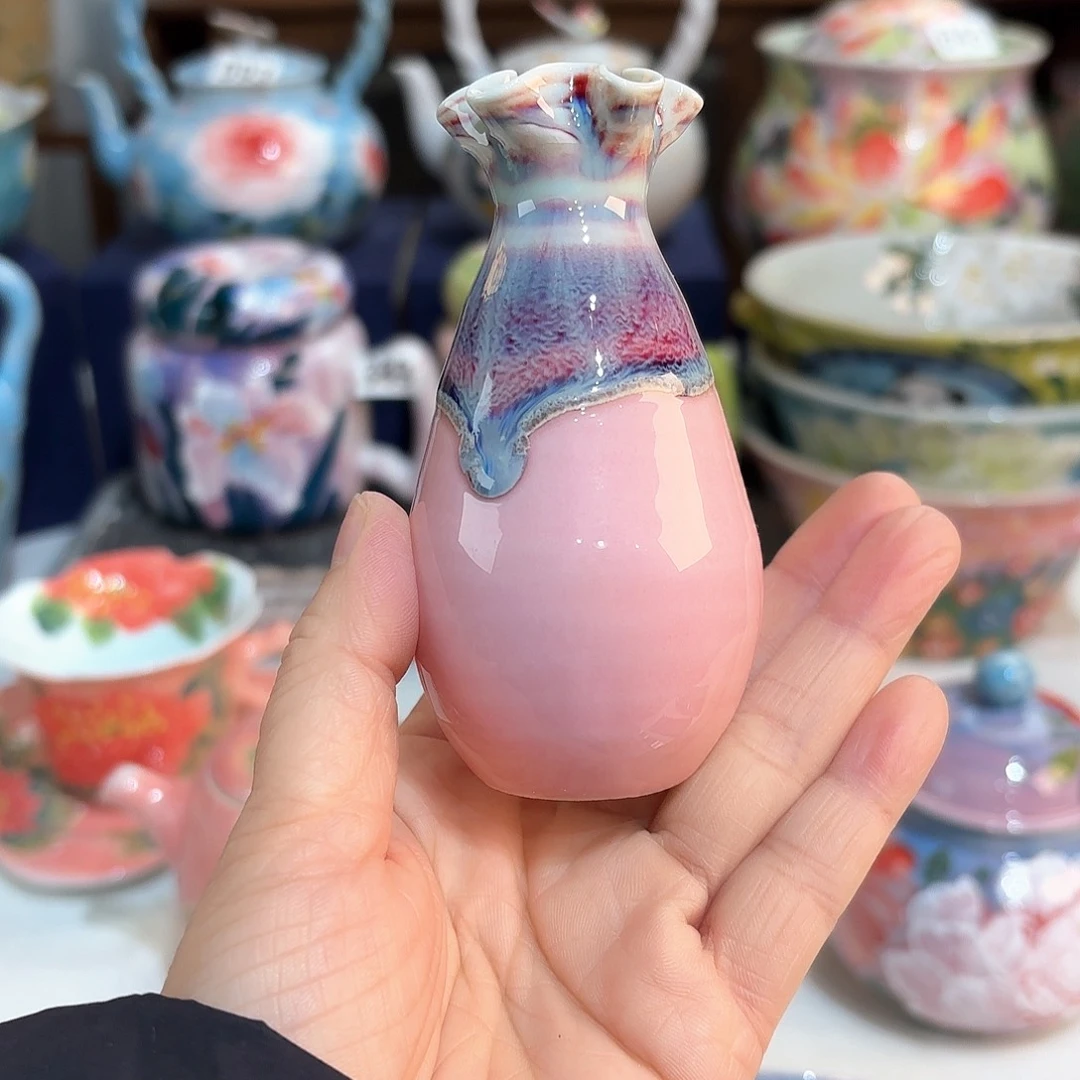 景德镇手绘高温釉下彩陶瓷茶具