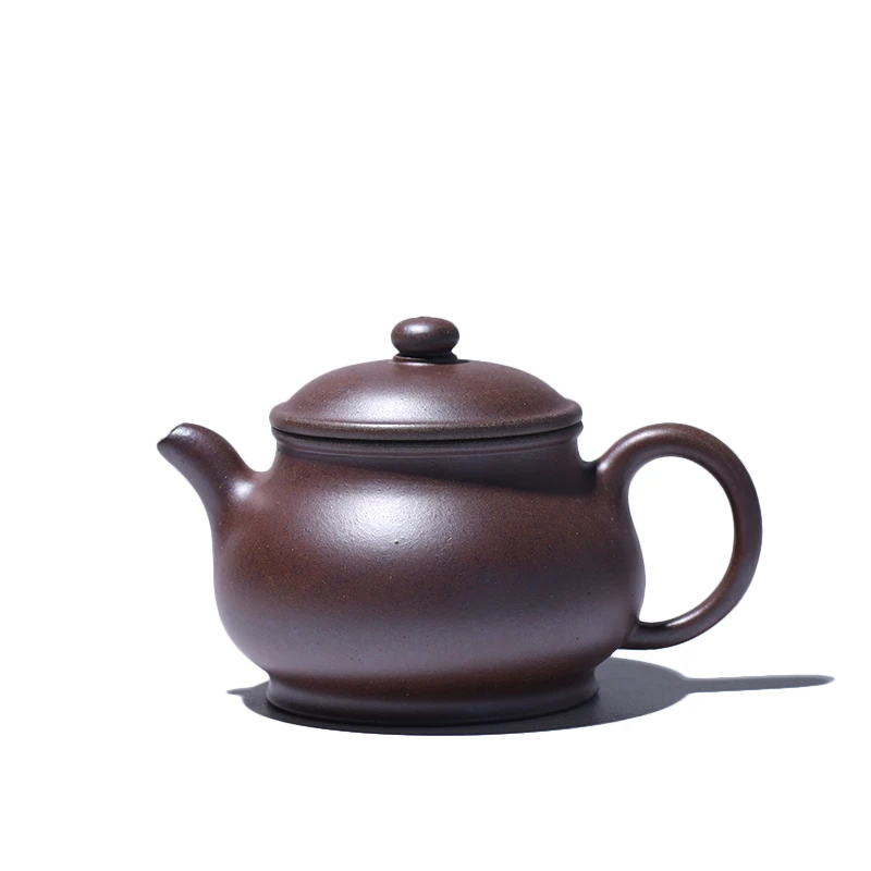 大吉羊柴烧 宜兴壶茶壶 本山绿泥潘壶160ml庄杰