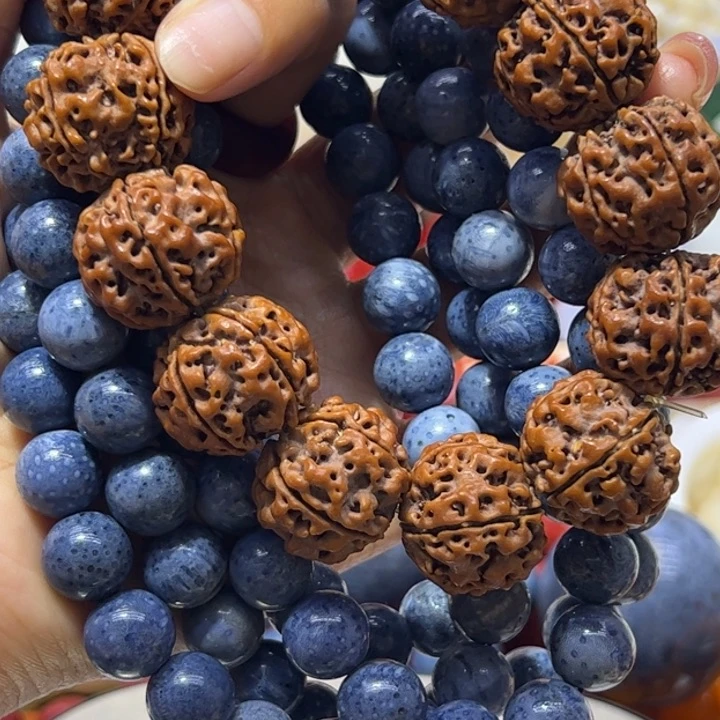 核桃手串/手链1.2/108蓝扇子