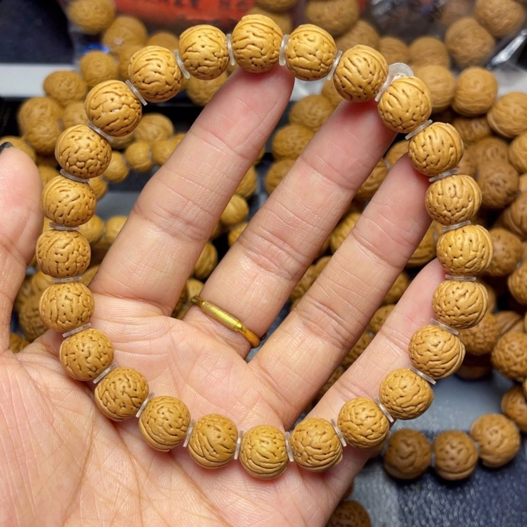 桃核手串11野生核手串