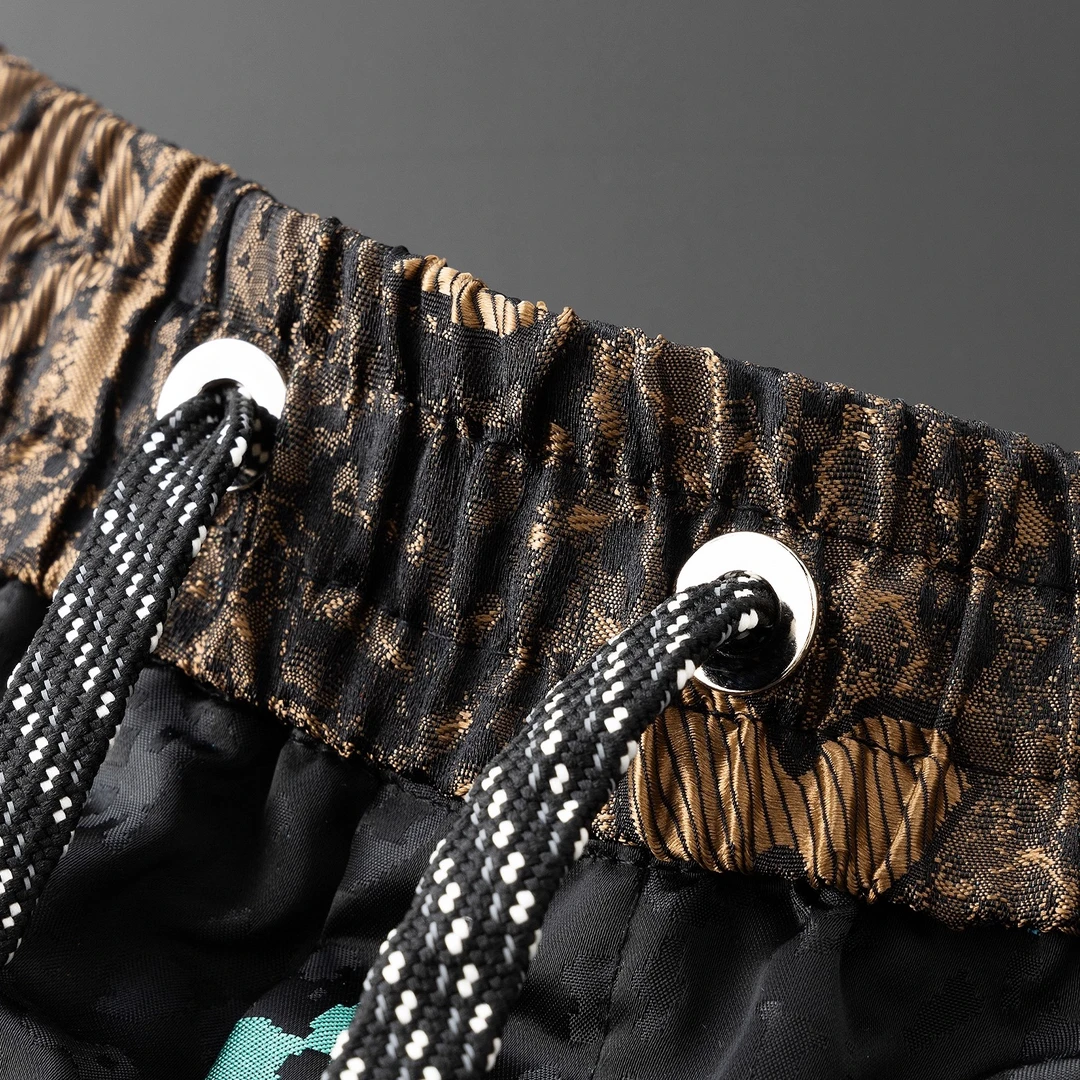 莫安摩萨利男装短裤2025夏季新款老钱风设计感休闲宽松五分短裤