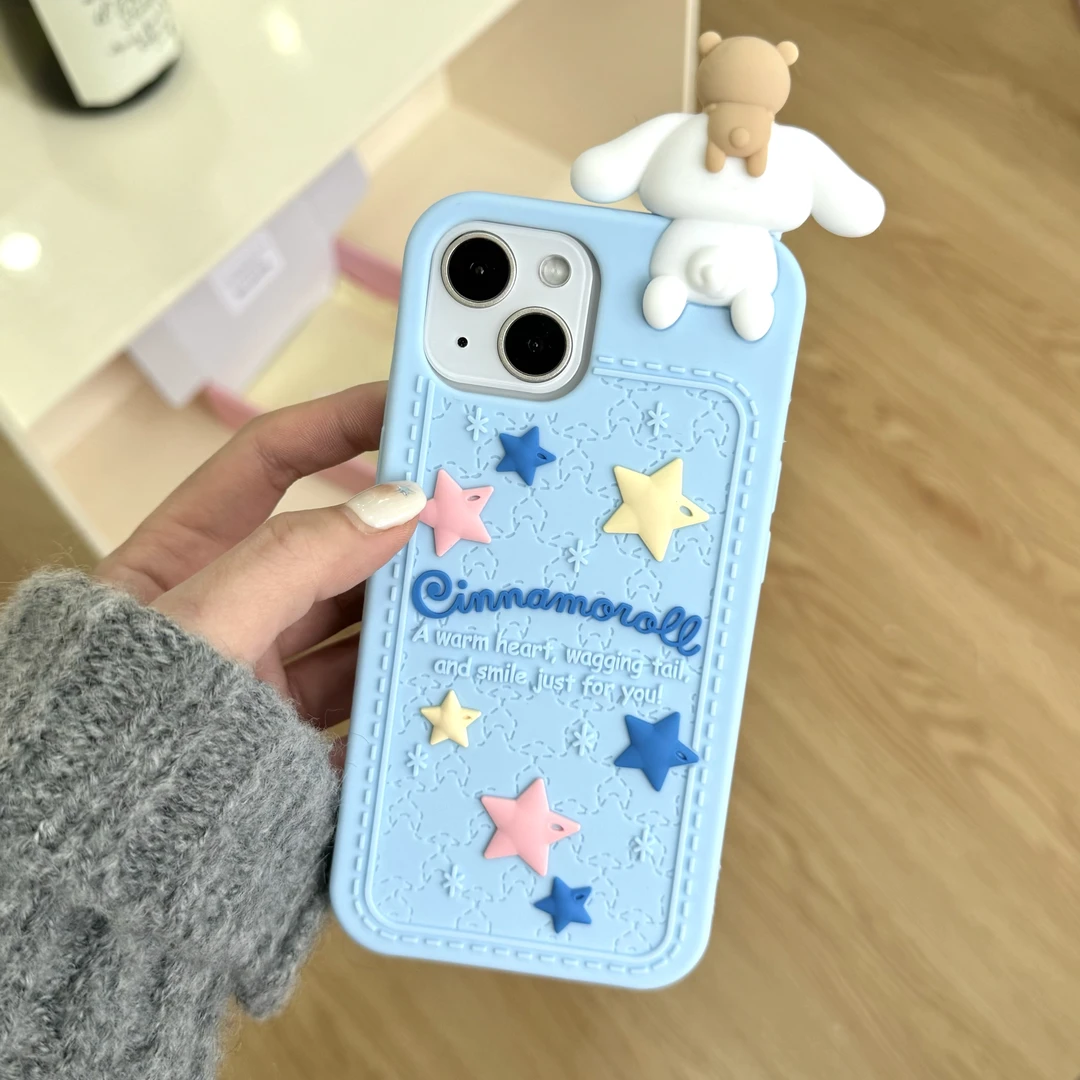 卡通可爱趴趴玉桂狗硅胶手机壳适用iPhone16promax苹果15/14/13