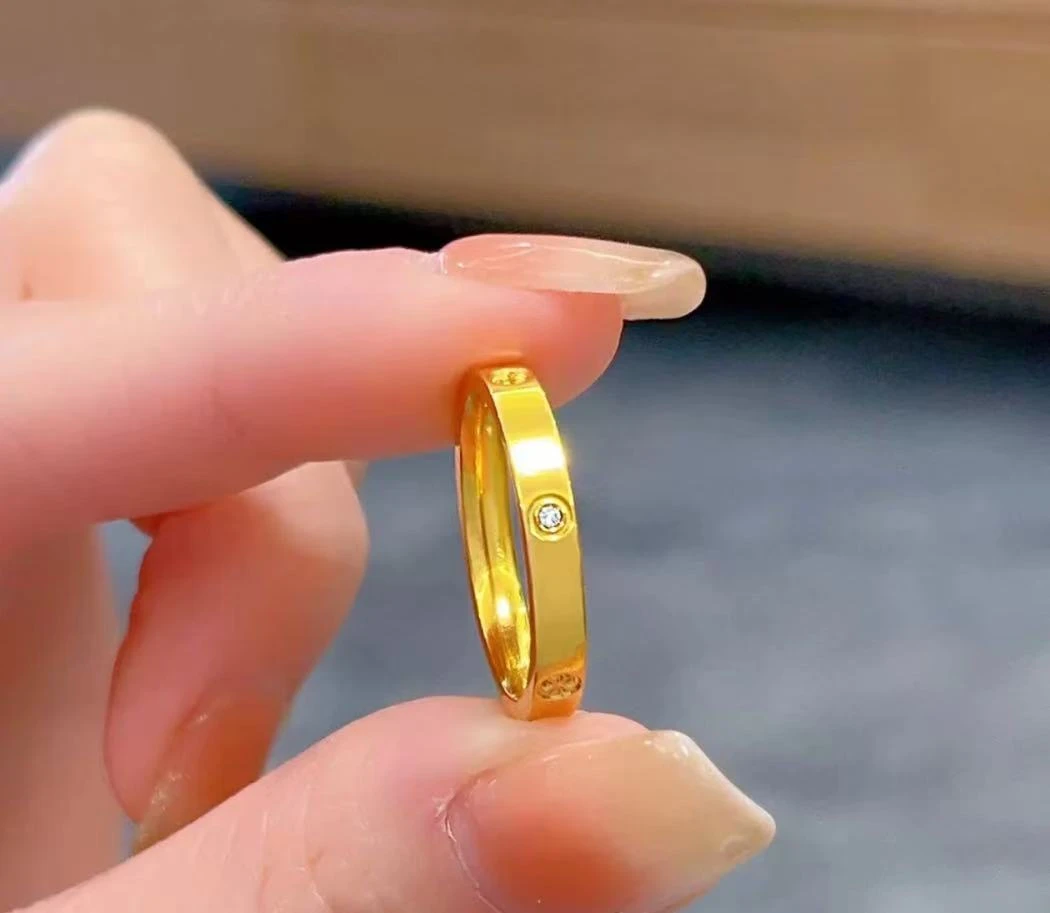 足银戒指 满天星戒指