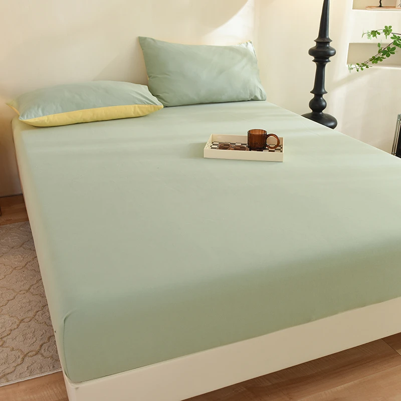A类全棉加厚床罩100棉纯棉磨毛床笠简约轻奢防尘亲肤席梦思保护罩