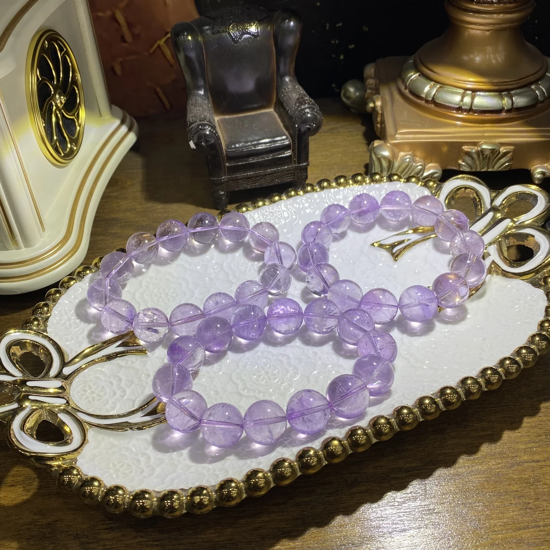 D317-高品质天然紫水晶手链-多样性发其一