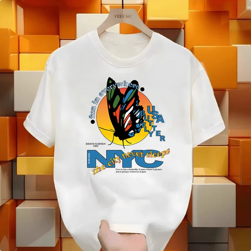 钓鱼T恤男女款常规款设计师韩版春夏上衣夏季ins印花短袖