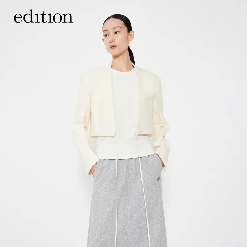 【陈大可】edition绑带绅士美丽诺绵羊毛短西装#EBC1BLAT07