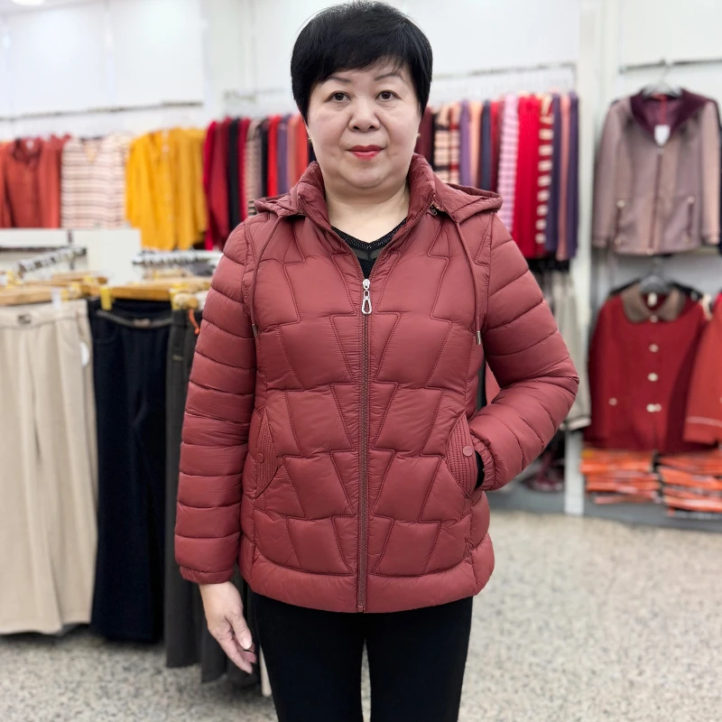 中年妈妈冬装外套大码女装棉服保暖棉衣洋气高贵中老年人秋冬棉袄