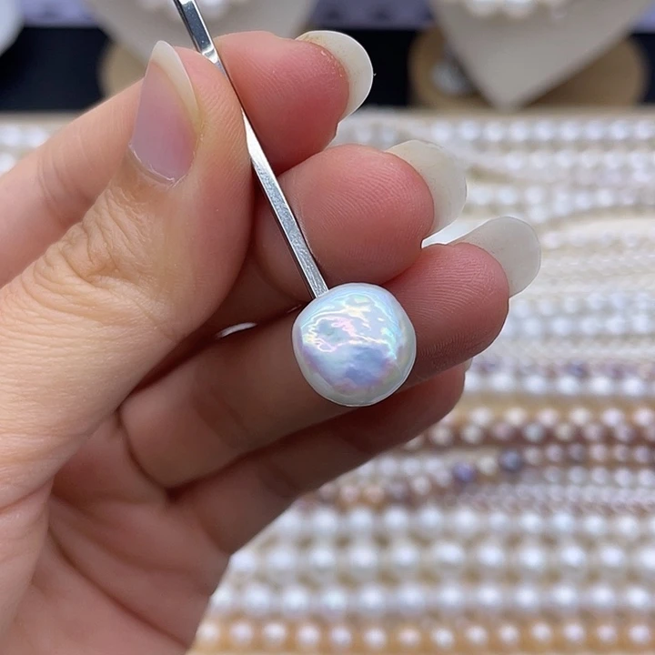 淡水珍珠颈饰银S925镶嵌