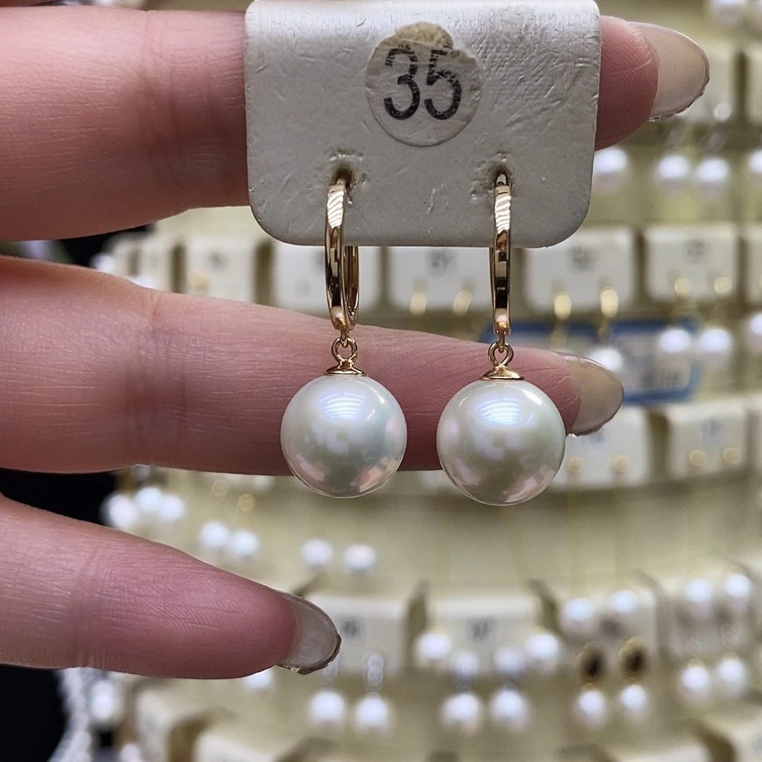 耳饰淡水珍珠银S925镶嵌