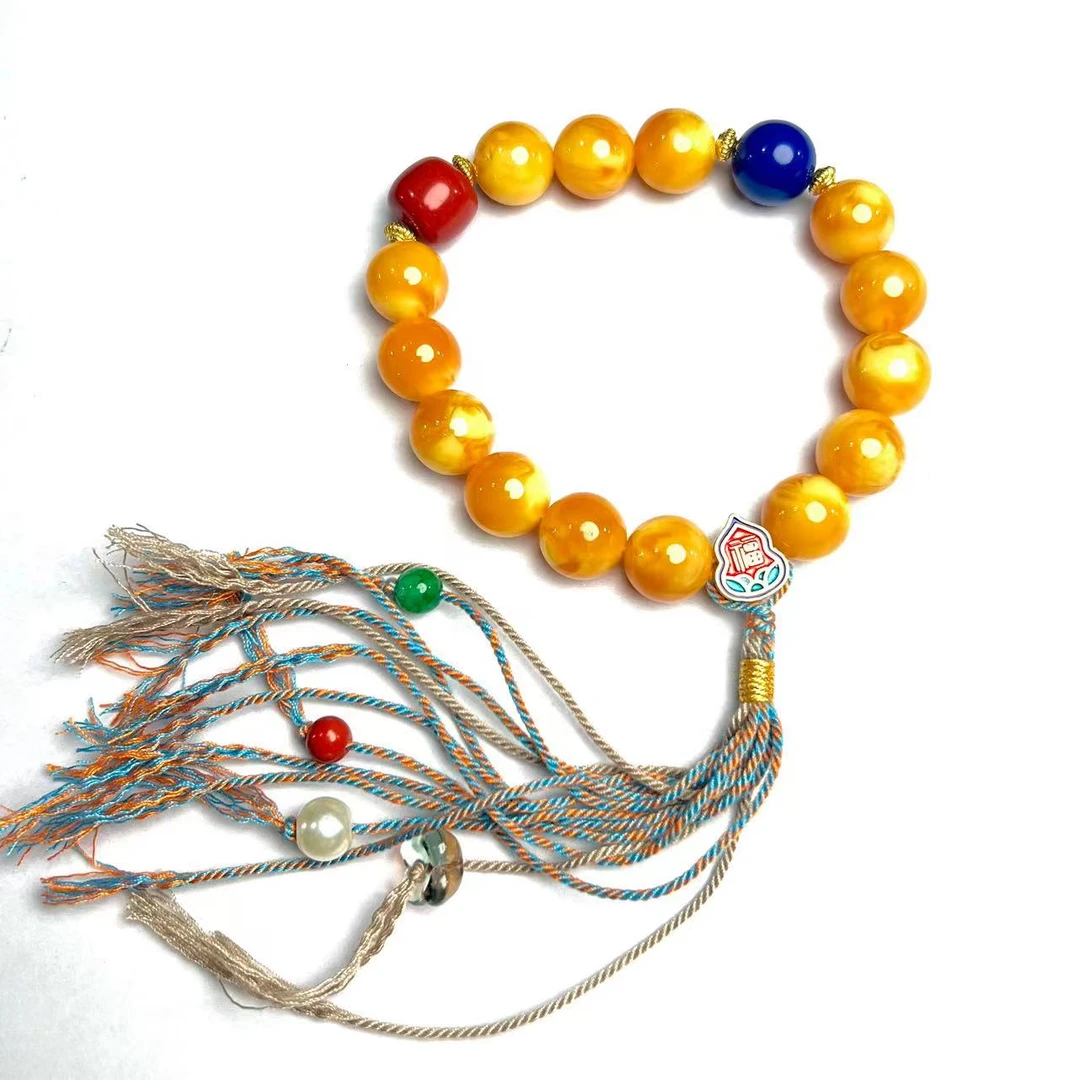 FF013-天然蜜蜡精美手串 - 尺寸12mm