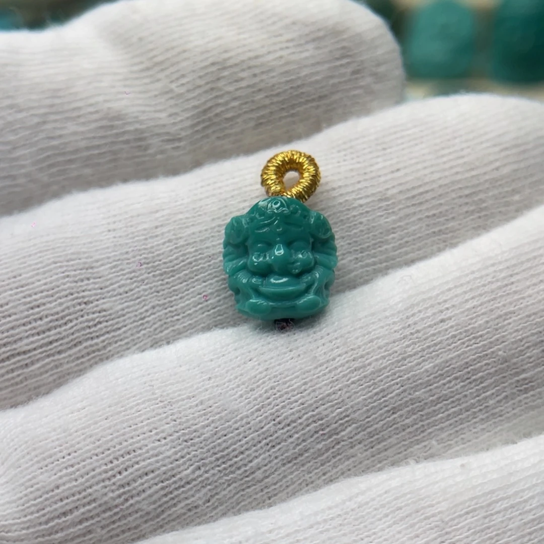 绿松石未镶嵌颈饰卡10.2