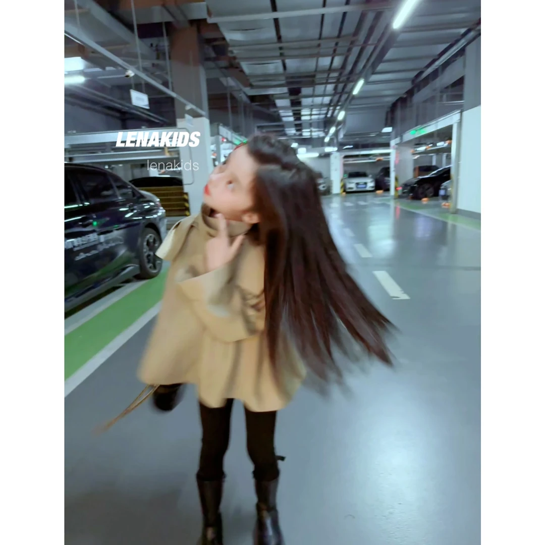 Lenakids【现货】高级感高定风衣气质时髦洋气女宝风衣24083001