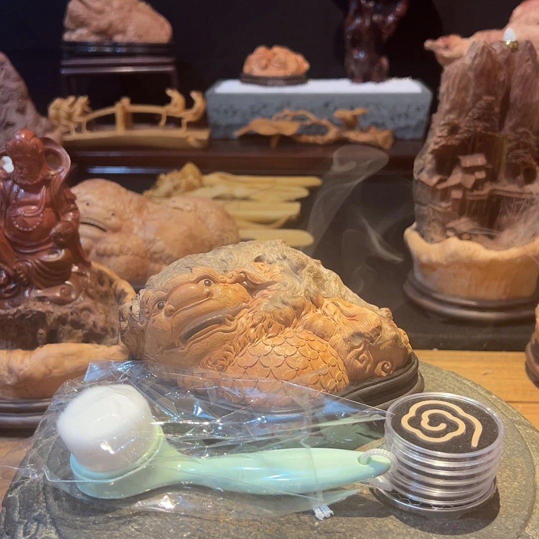 荔枝木喜*·荔枝木狮子香炉