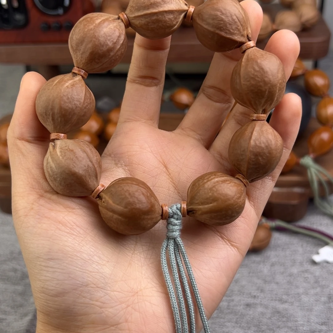 橄榄核手串三花铁核梅林手串