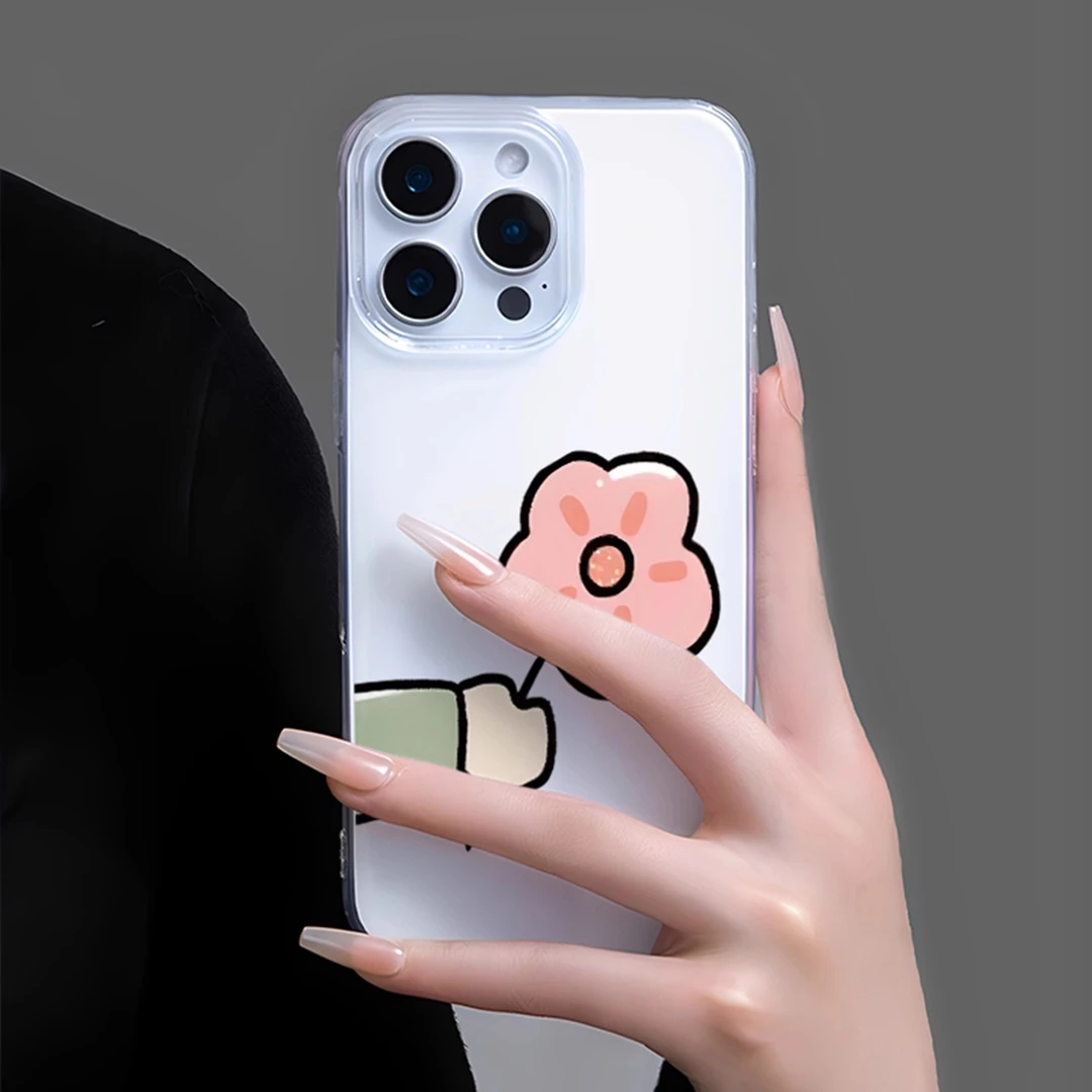 一朵花朵适用于苹果16promax手机壳新款高级感15pro简约117promax