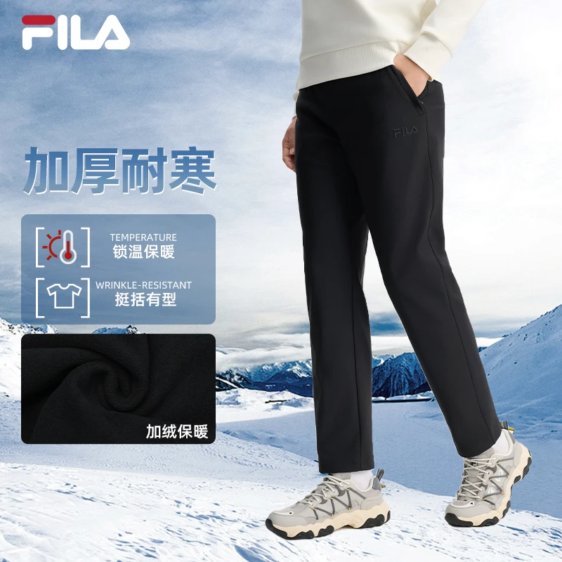 Fila/斐乐25年【复古运动】秋冬保暖舒适长裤 F11M518601F