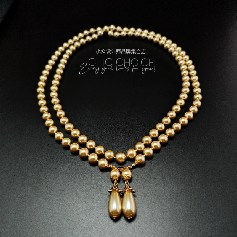 金色系贵气高贵叠戴项链